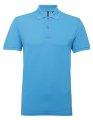 Heren Polo Asquith & Fox Polycotton turquoise